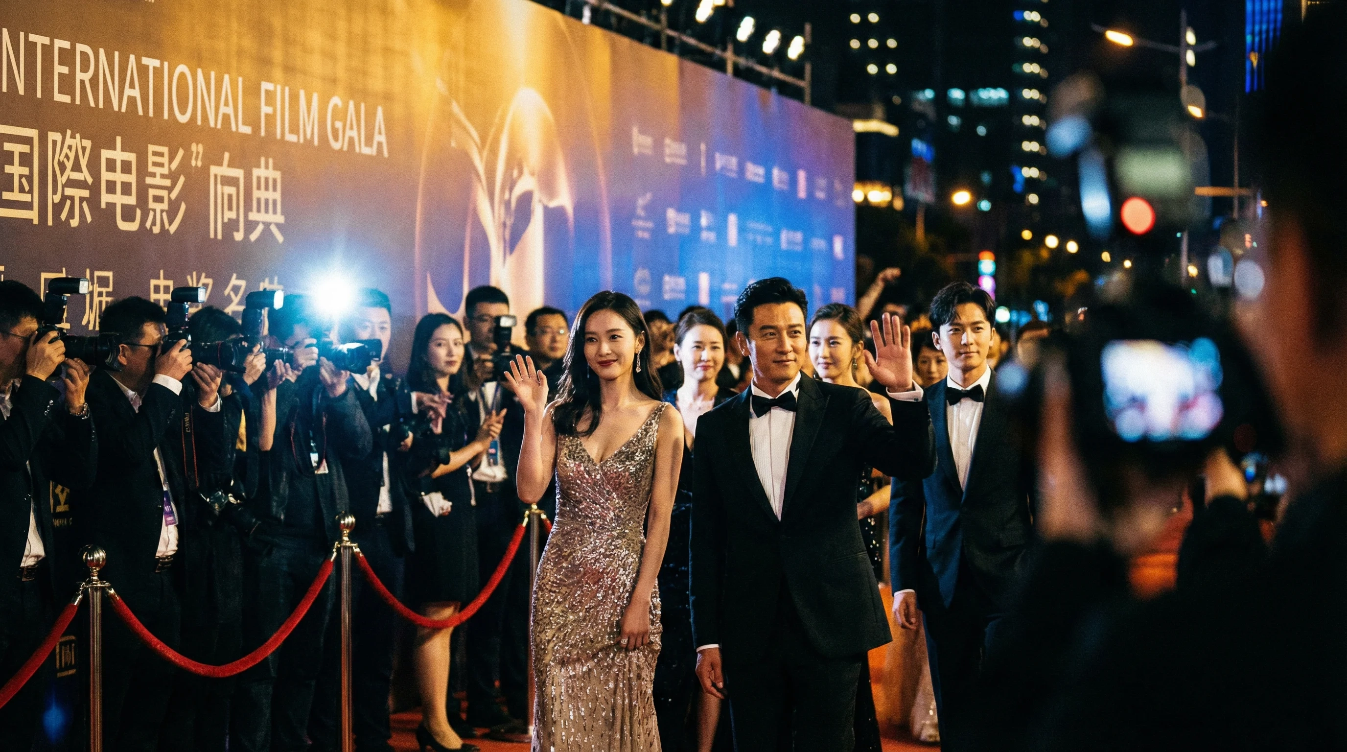 困困狗系列主创团队出席颁奖典礼